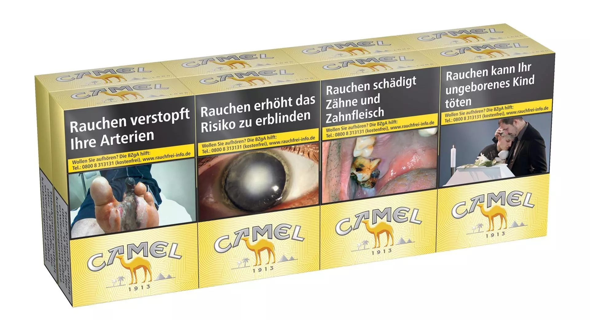 Camel Yellow 100 XXL 8 x 28 Zigaretten