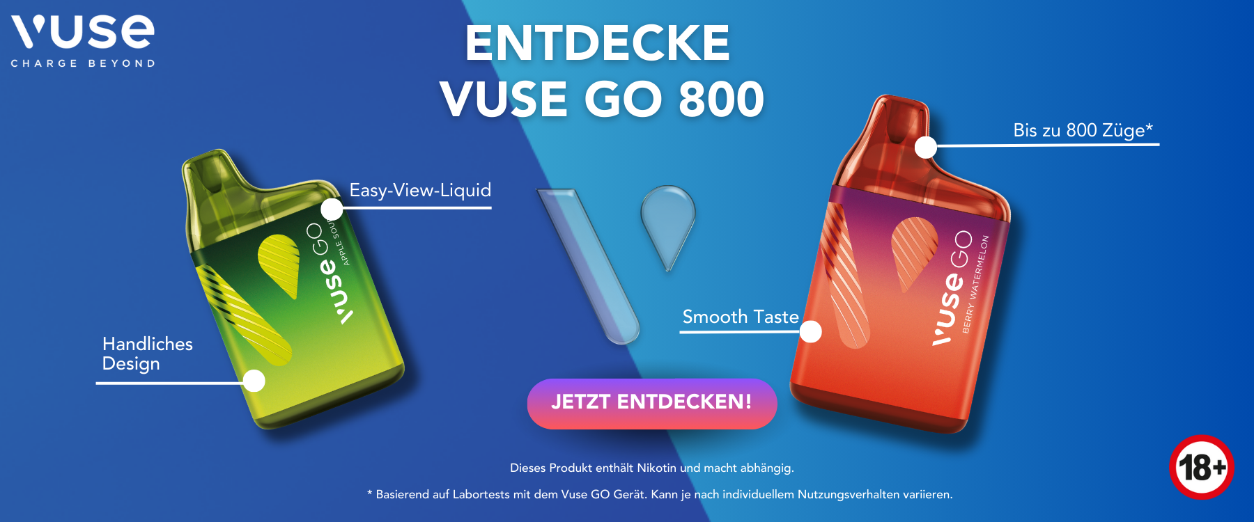 Vuse Go Box E-Shisha / E-Zigarette beim Tabakdealer