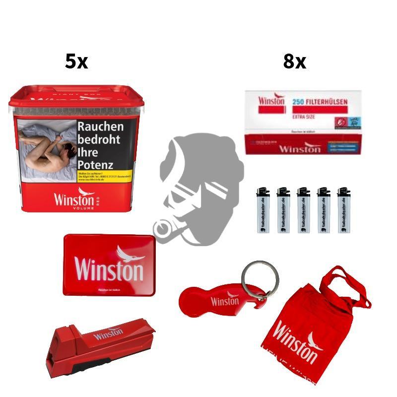 5x Winston Giant Box Red 205g 