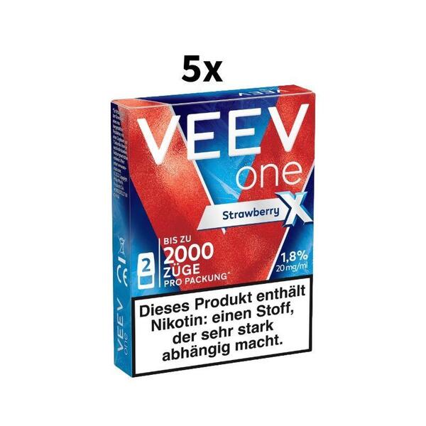 5x VEEV One Pod Strawberry Extra 5x VEEV One Pod Strawberry Extra