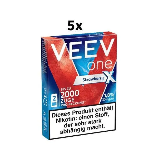 5x VEEV One Pod Strawberry Extra