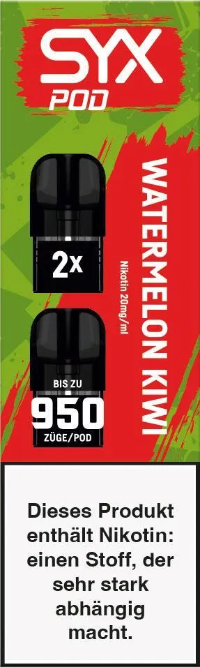 SYX Pod Cartridge Watermelon Kiwi 20mg