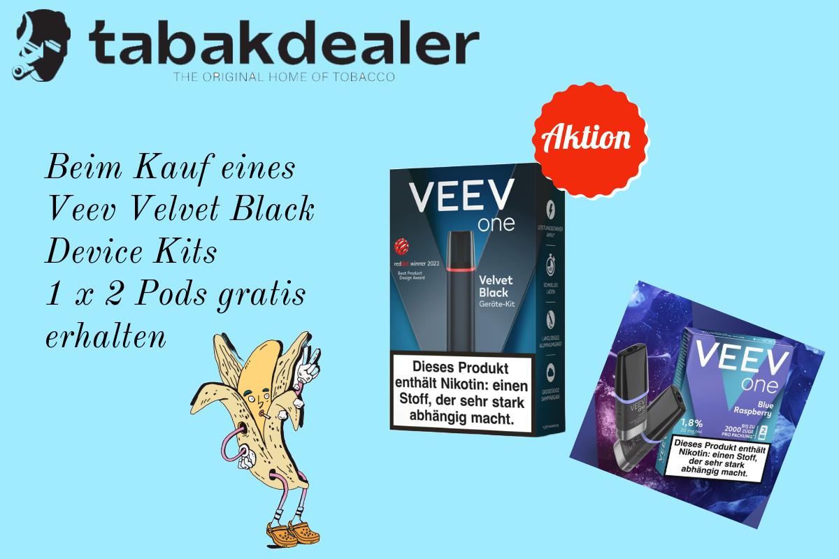 Veev Kit Black + 1 VEEV One Pod Blue Raspberry 20mg/ml 1