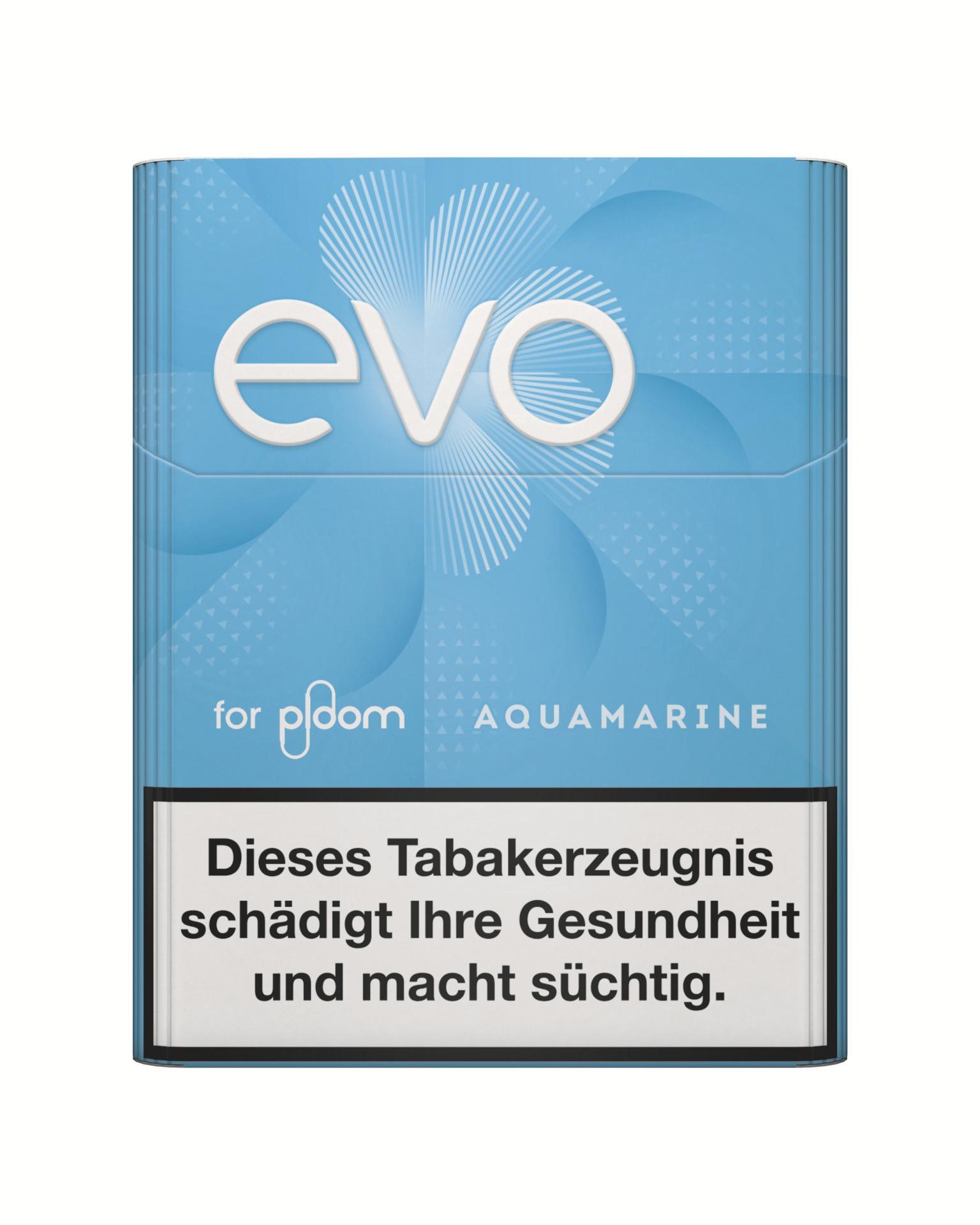 EVO Tobaccos Sticks Aquamarine Packung EVO Tobaccos Sticks Aquamarine Packung
