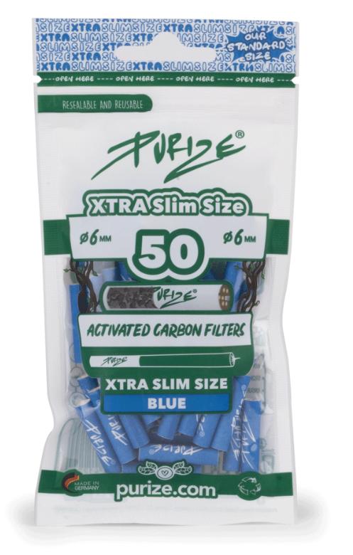 Purize Aktivkohlefilter XTRA Slim 50er blau