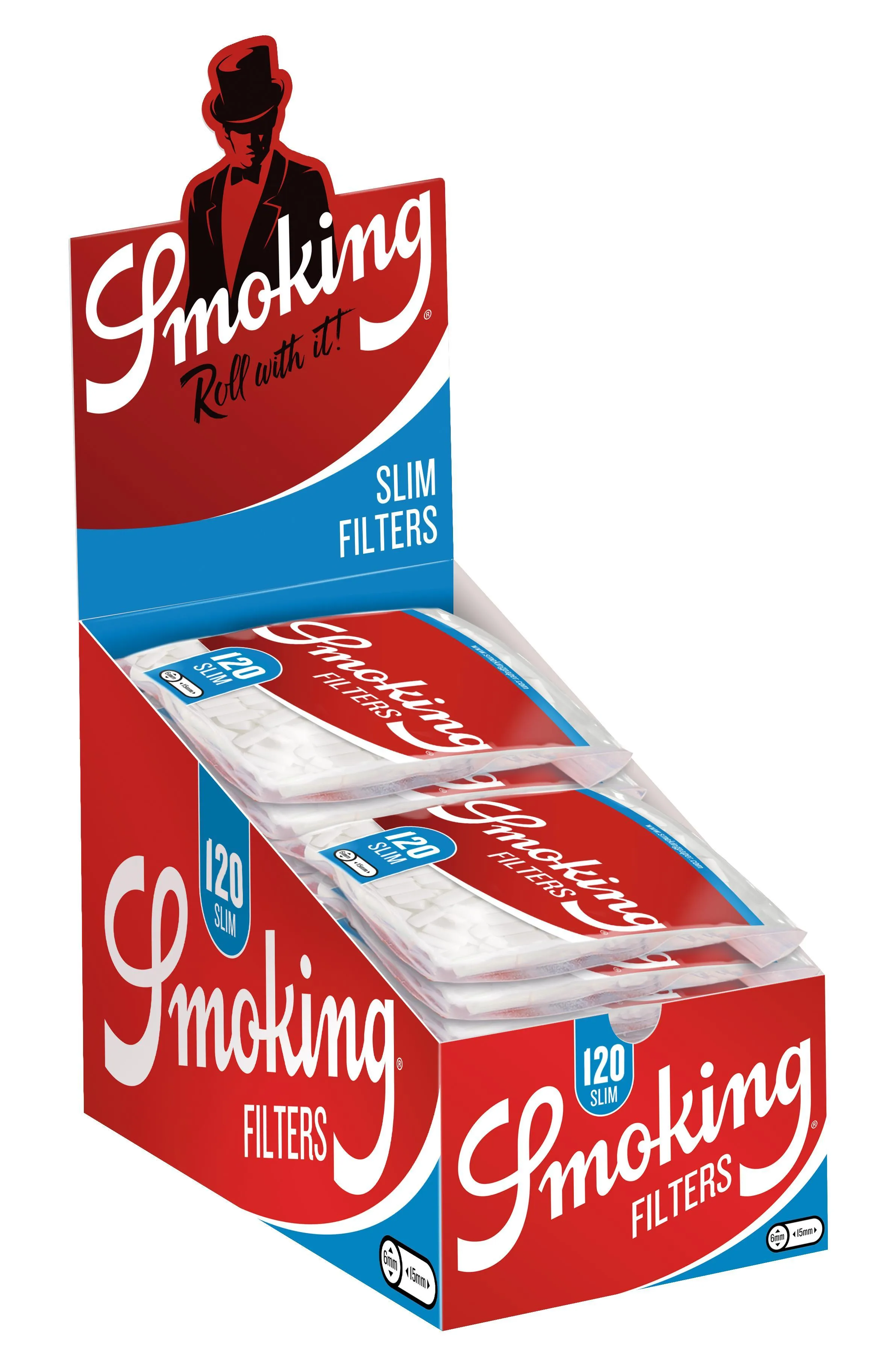Smoking Long Classic Slim Filter 30 x 120 Filter