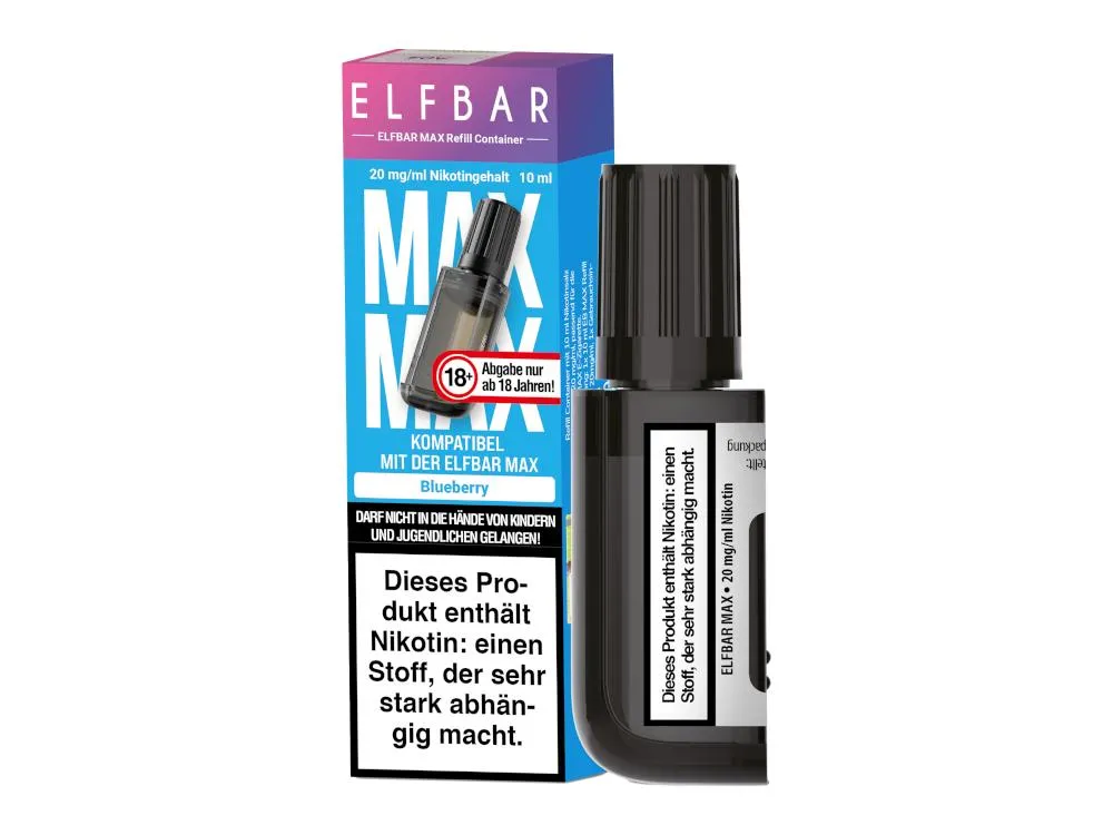 ELFBAR MAX 10ml Ref. Cont. Blueberry