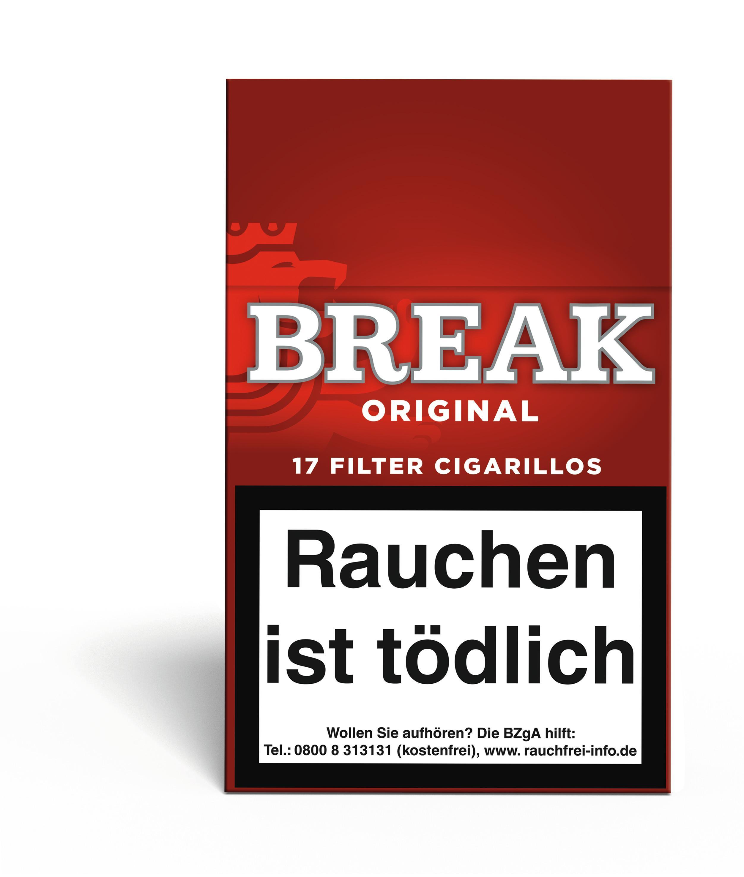 Break Original Red Filter Cigarillos 10 x 17 Zigarillos