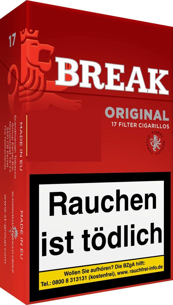 Break Original Red Filter Cigarillos 10 x 17 Zigarillos