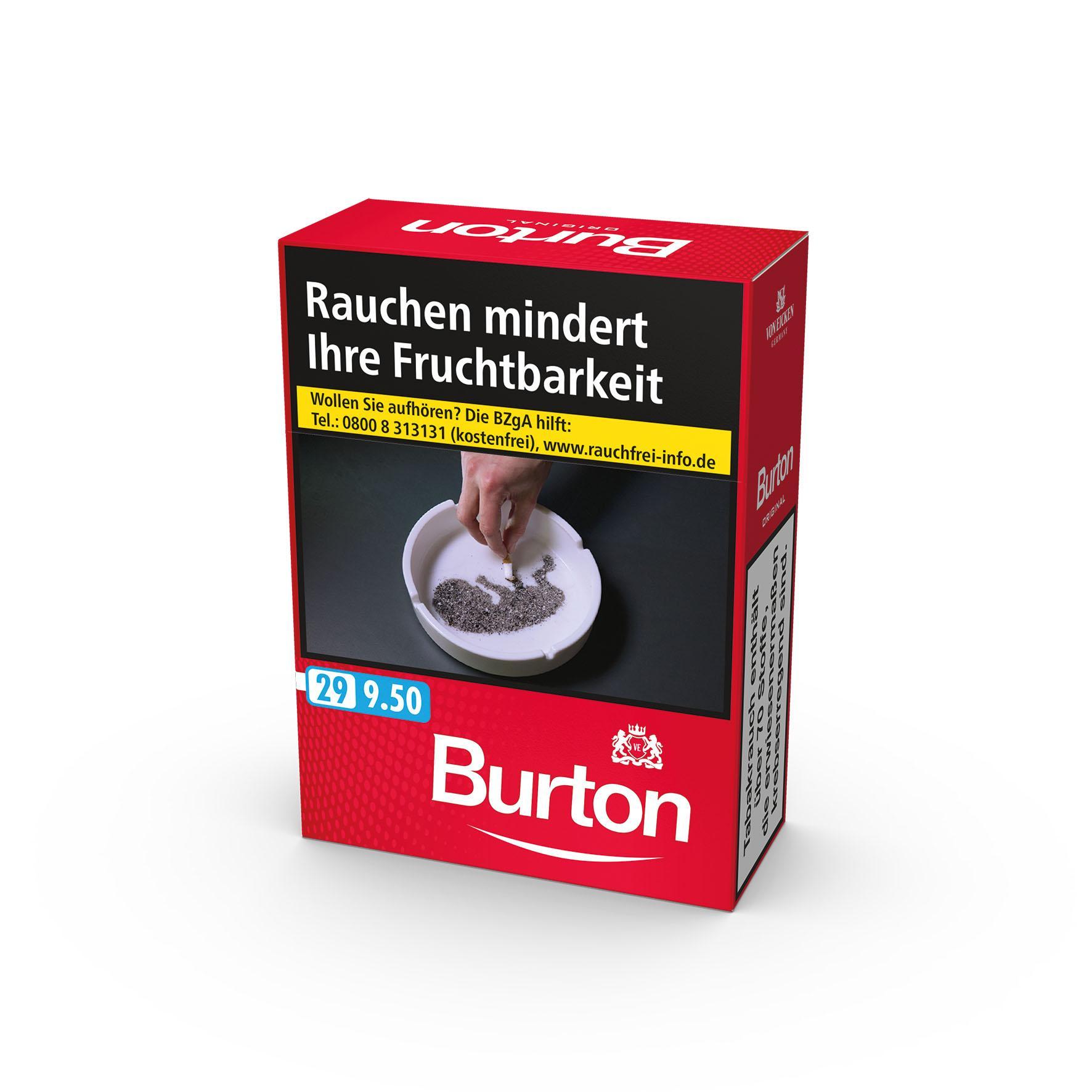 Burton Original XXL 8 x 29 Zigaretten
