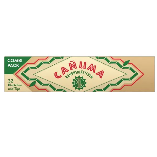 Canuma by Rizla Kingsize Slim + Filter Tips Bambusblättchen 24 x 32 Blättchen
