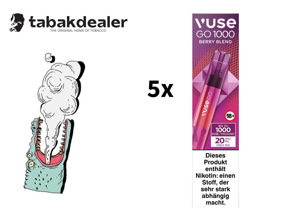 Vuse GO 1000 E-Shisha Berry Blend 5er 