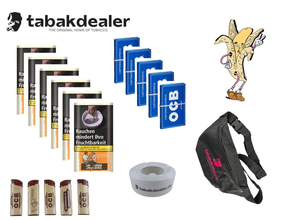 Javaanse Jongens Classic,OCB FZ,TD Bauchtasche,TD Windascher, OCB Papier Blau 