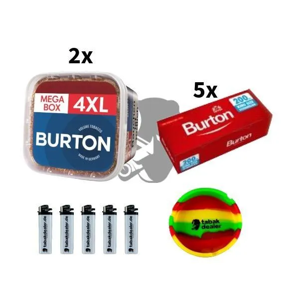 2x Burton Blue XXXL Tabak 250g