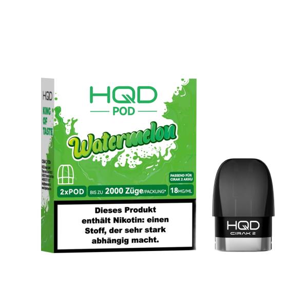 HQD Cirak 2 Pod Watermelon 18mg/ml Nikotin