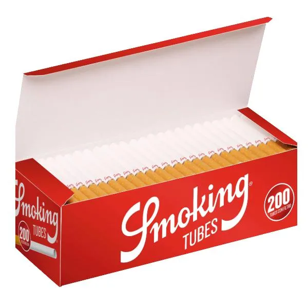 Smoking Red Hülsen 200er 5 x 200 Hülsen
