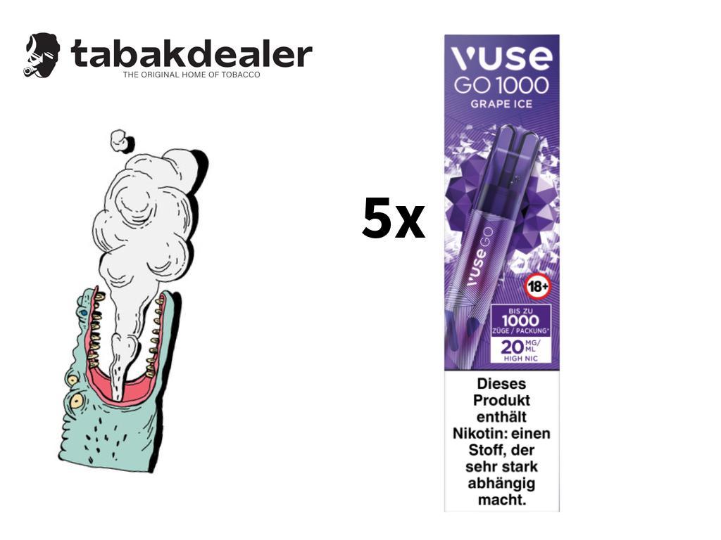 Vuse GO 1000 E-Shisha Grape Ice 5er 