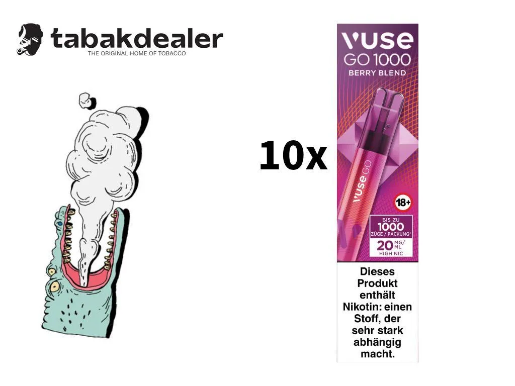 Vuse GO 1000 E-Shisha Berry Blend 10er