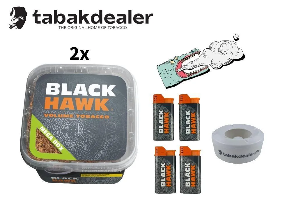 2x Black Hawk Mega Volumentabak 230g