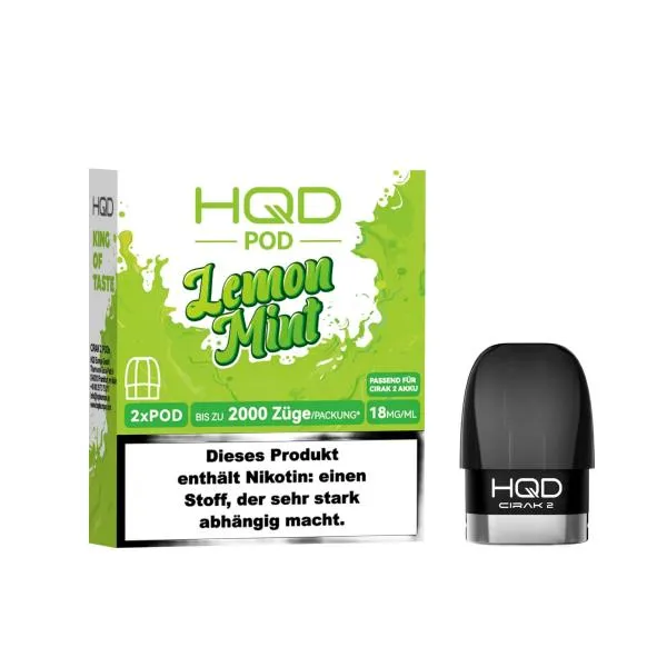 HQD Cirak 2 Pod Lemon Mint 18mg/ml Nikotin