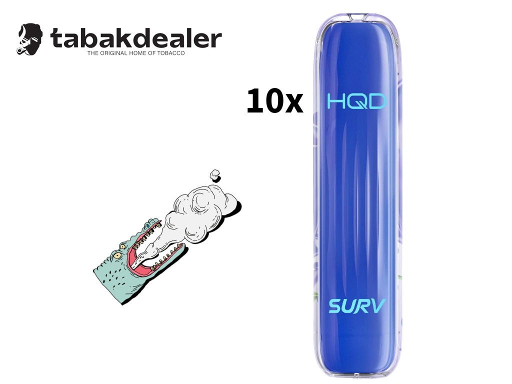 HQD SURV Blueberry E-Shisha 10 Stück