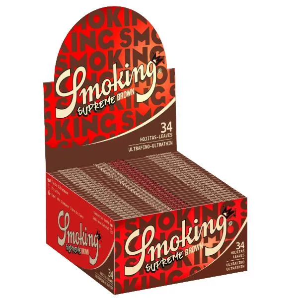 Smoking Supreme Brown King Size 50 x 34 Blättchen