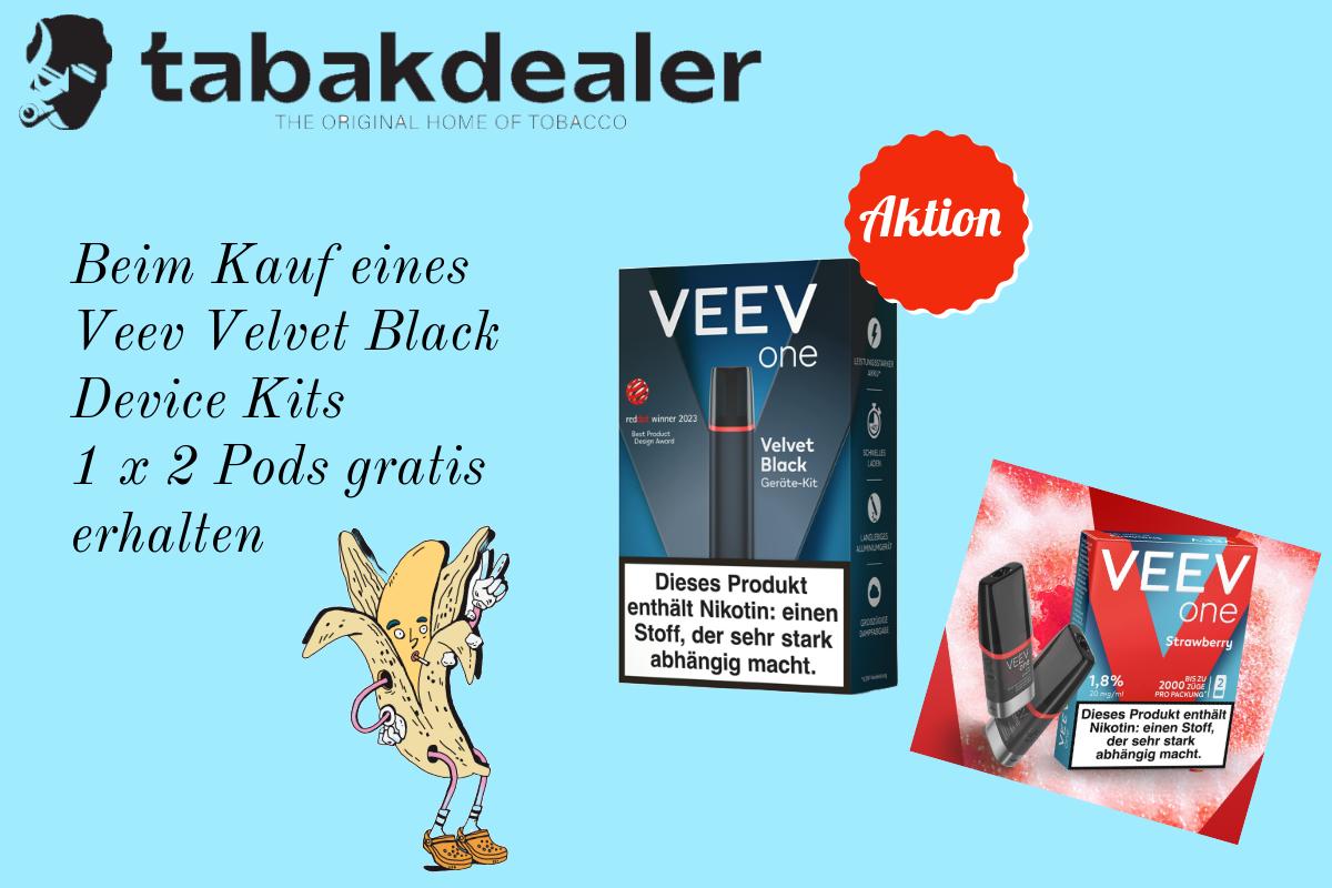 Veev Kit Black + 1 VEEV One Pod Strawberry 20mg/ml 1