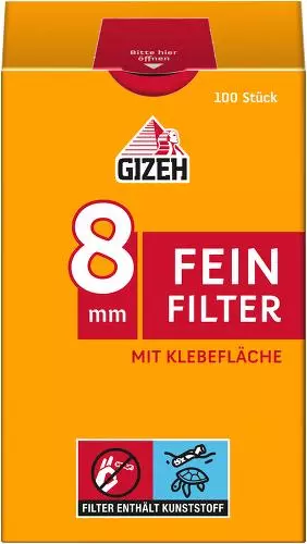 Gizeh Feinfilter 8mm 10 x 100 Filter