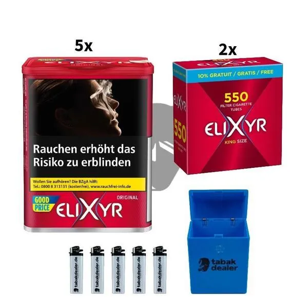 5x Elixyr Red Tobacco 102g