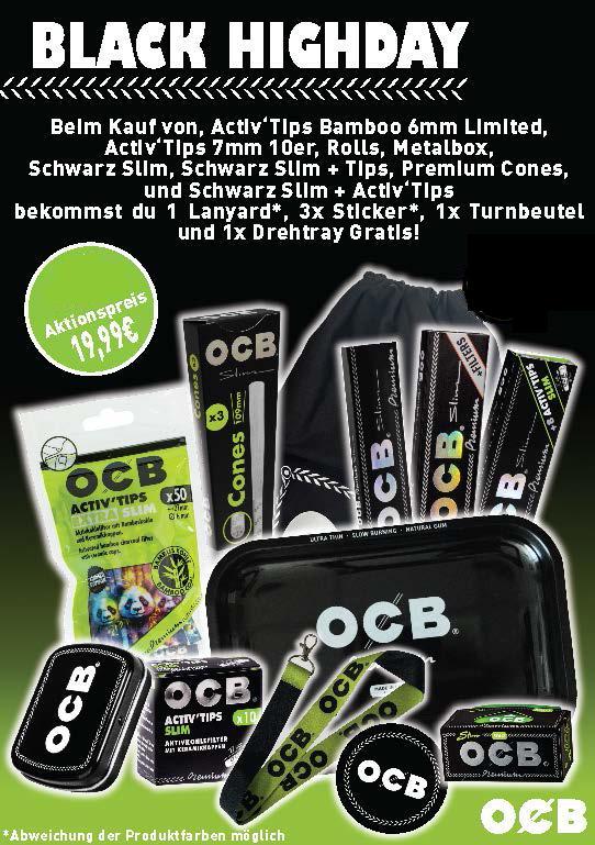 OCB - Black Highday Angebot 1 Beutel mit Inhalt