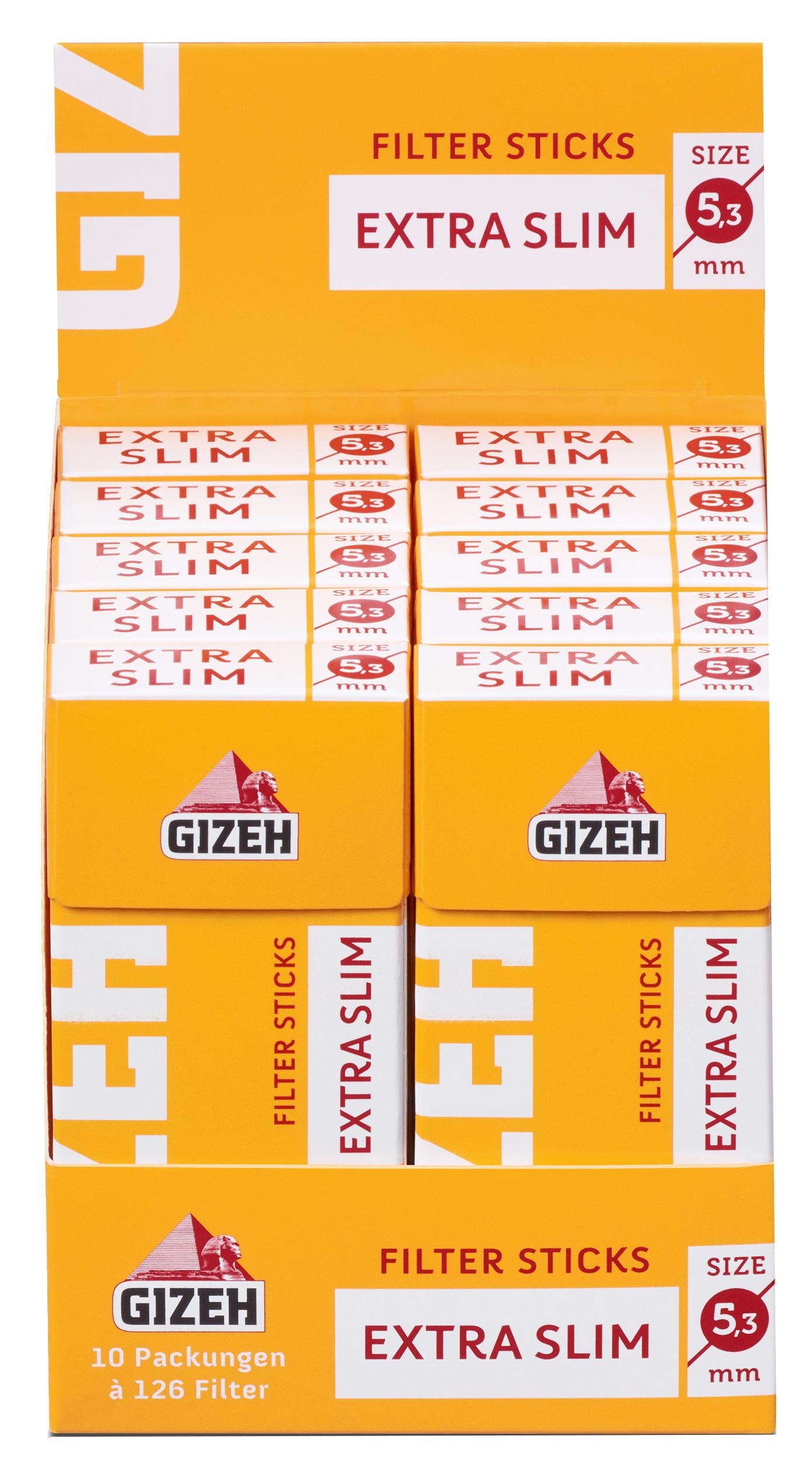Gizeh Tip-Sticks extra slim 5 mm 10 x 126 Stück 10 x 126 Stück