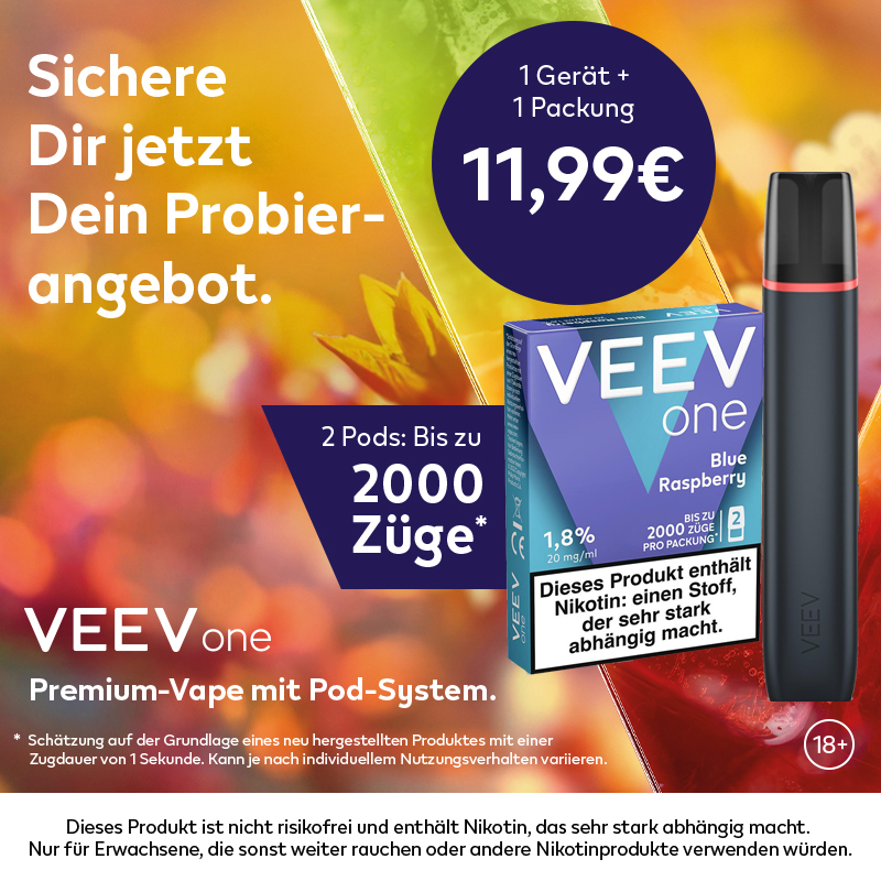 Veev Kit Black + 1 VEEV One Pod Blue Raspberry 20mg/ml 1