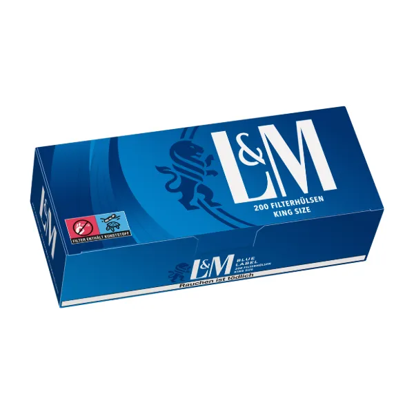 L&M Hülsen Blue 5 x 200 Stück