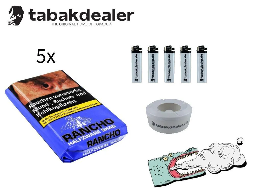 5x Rancho Halfzware 40g