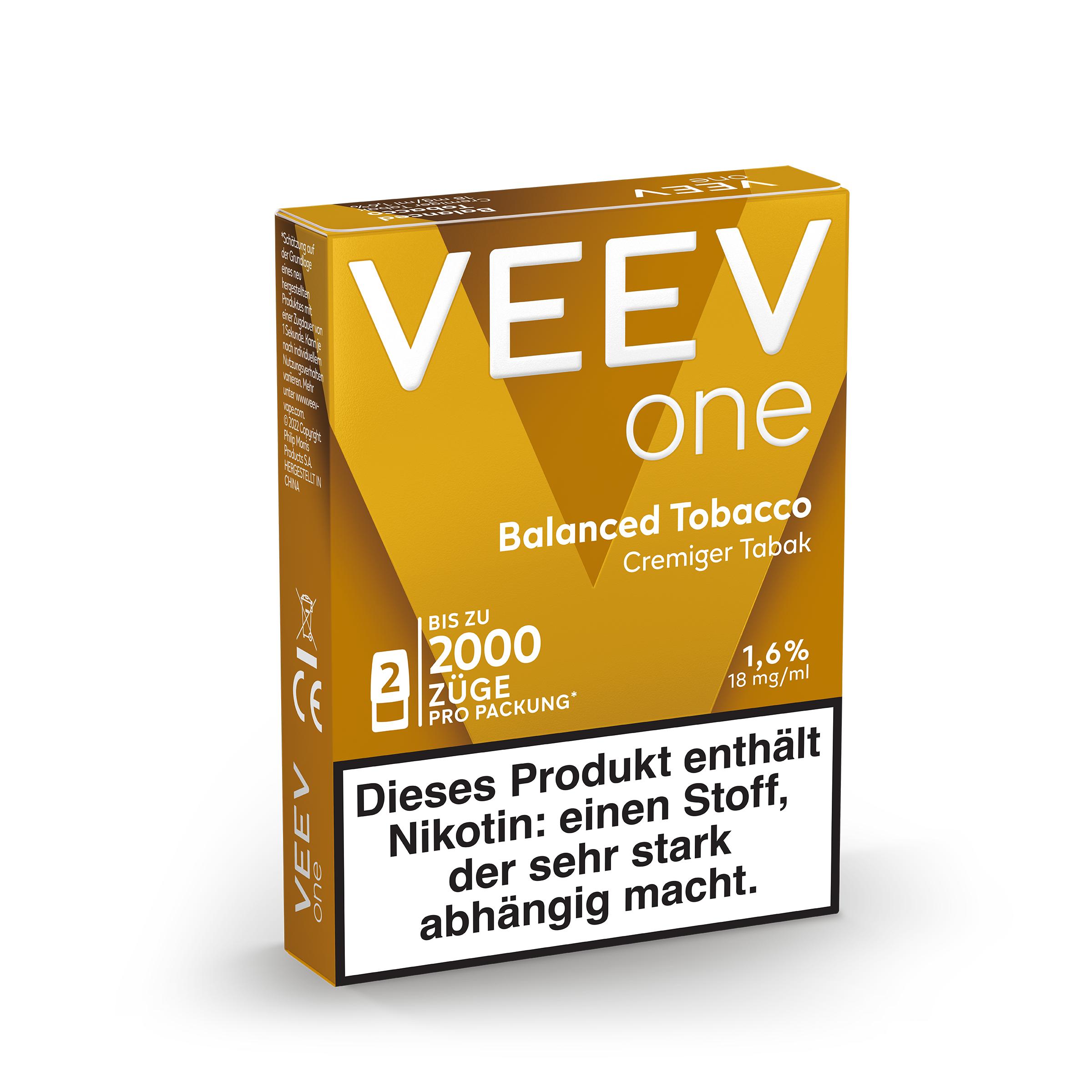 VEEV One Pod Balanced Tobacco 18mg/ml 