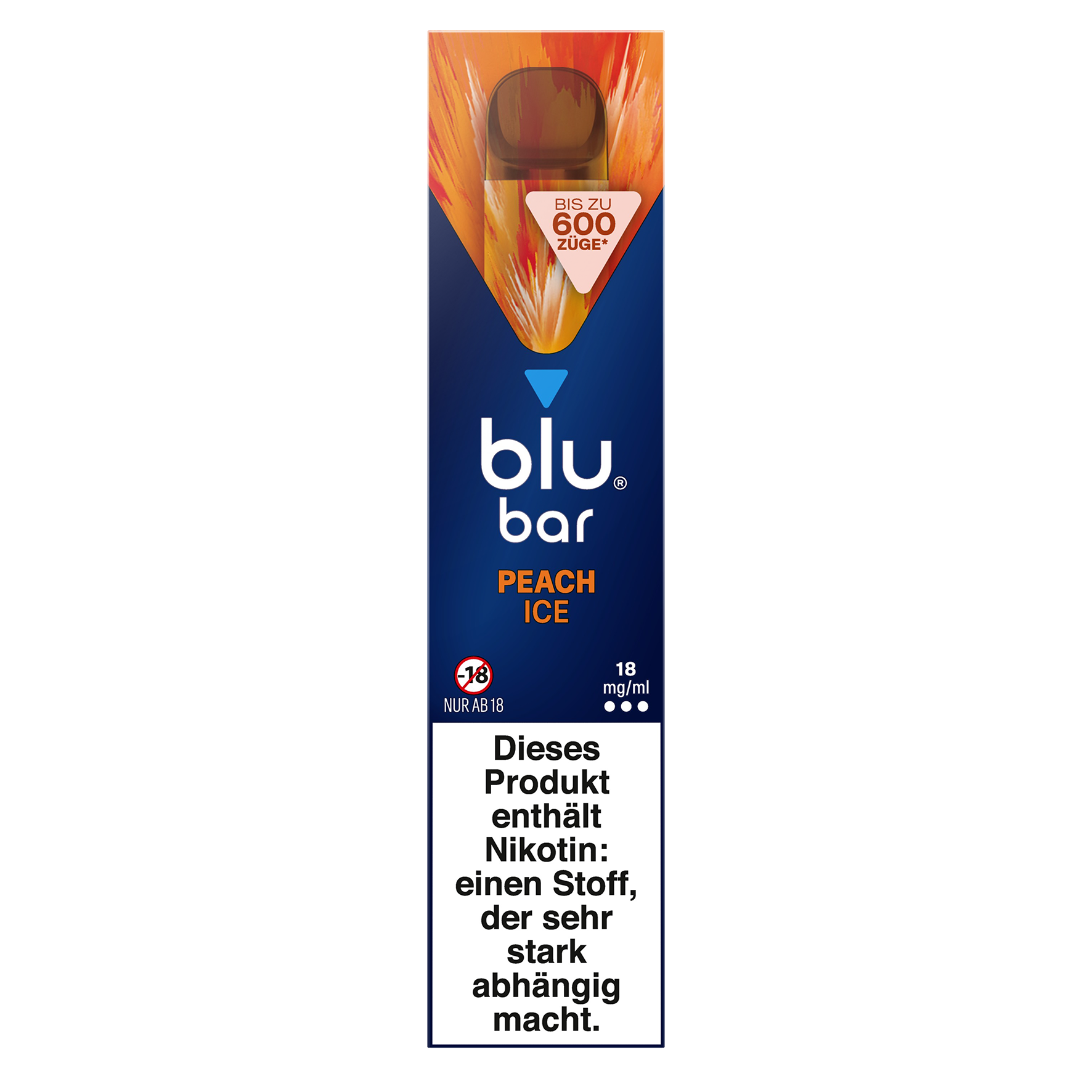 blu bar Peach Ice E-Shisha 18mg/ml