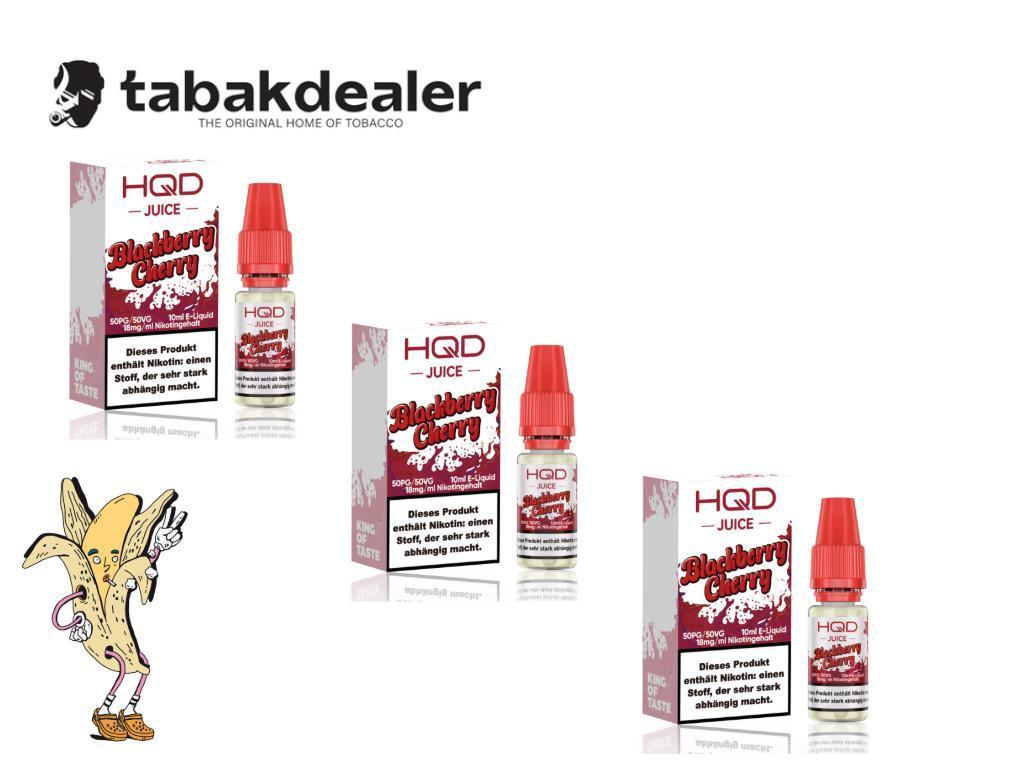 HQD Juice Blackberry Cherry 18mg/ml 3er HQD Juice Blackberry Cherry 18mg/ml 3er