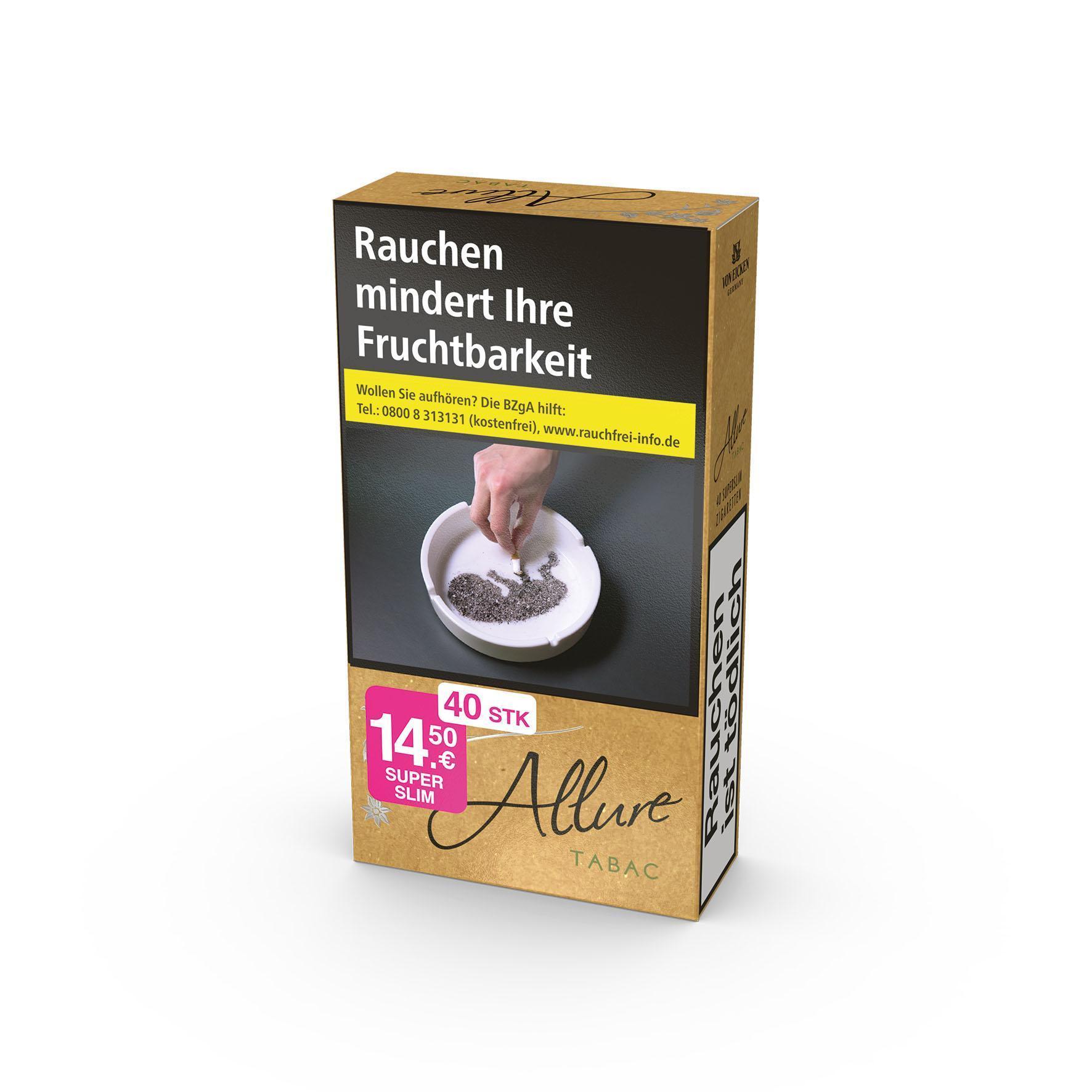 Allure Tabac Superslims XXXL 100 10 x 40 Zigaretten