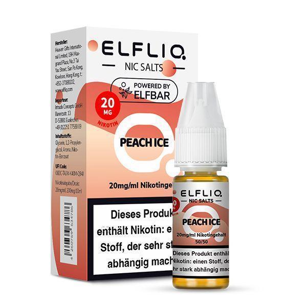 ELFLIQ - Peach Ice 20mg/ml - 10ml Liquid ELFLIQ - Peach Ice 20mg/ml - 10ml Liquid