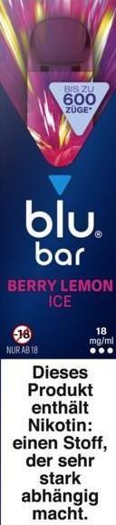 blu bar Berry Lemon Ice 18mg 1 Stück