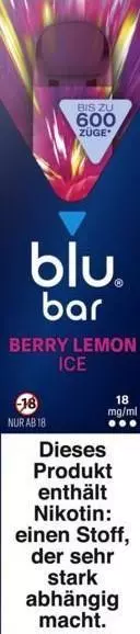 blu bar Berry Lemon Ice 18mg