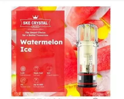 SKE Crystal Plus Pod Watermelon Ice 20mg/ml Nikotin 1 x 2 Pods 