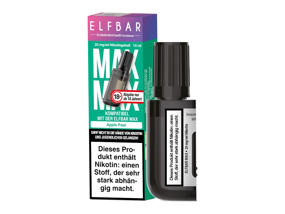 ELFBAR MAX 10ml Refill Cont. Apple Pear