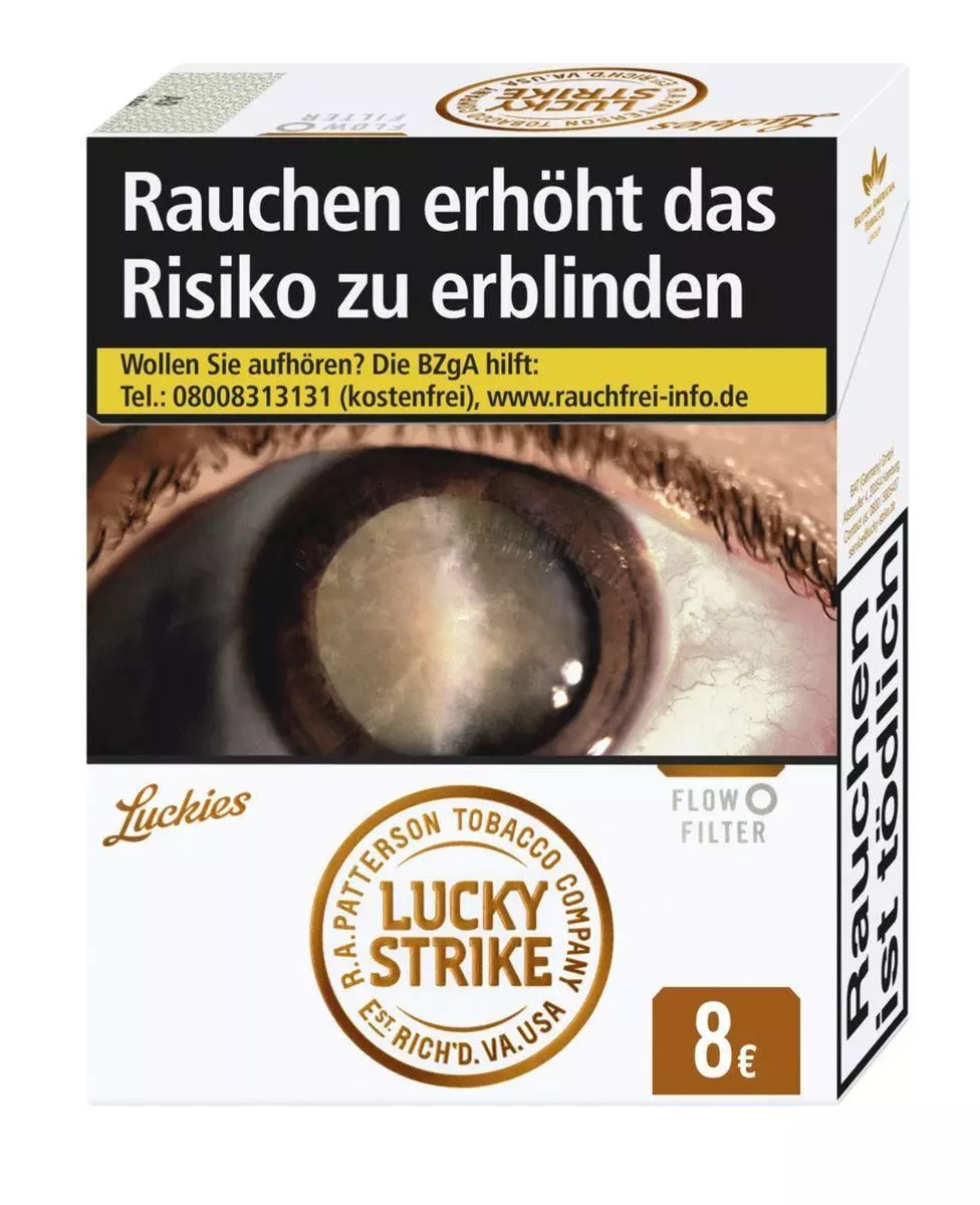 Lucky Strike Amber XXL 12 x 22 Zigaretten