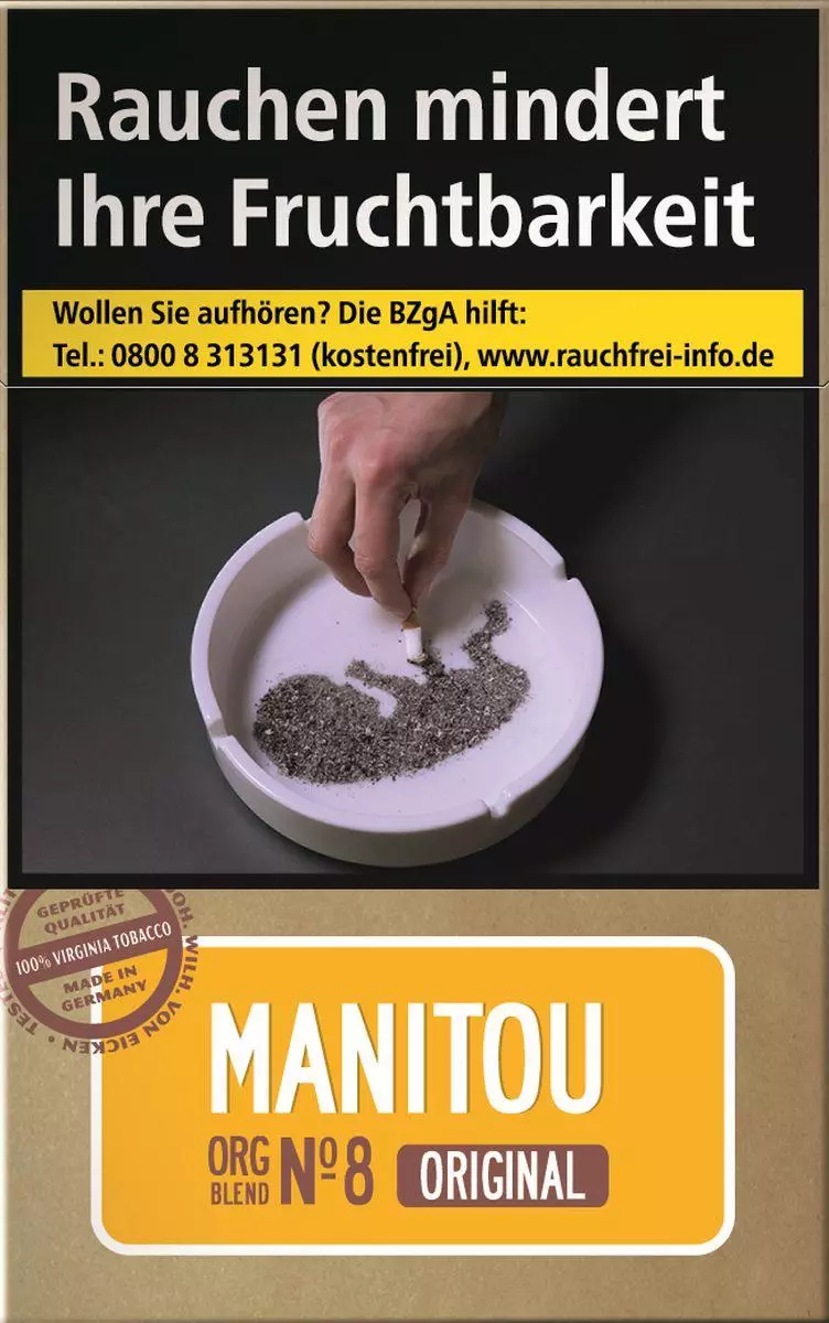 Manitou Organic Blend Gold No8 10 x 20 Zigaretten