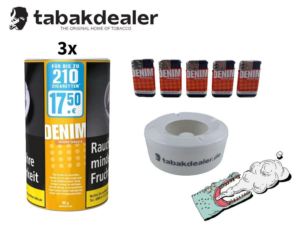 3x Denim Volumentabak 90g 
