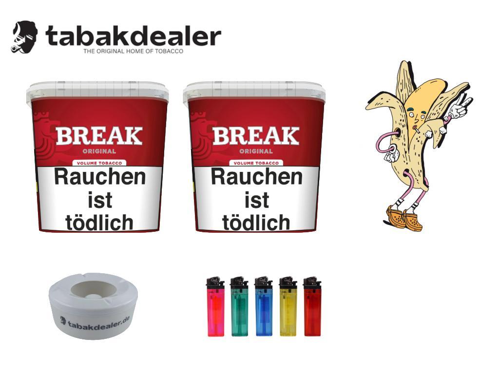 2 x Break Blue Bucket + 5 Cool Feuerzeuge + 1 Windascher 