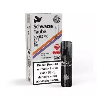 187 Straßenbande Pod Schwarze Taube 20mg/ml Nikotin