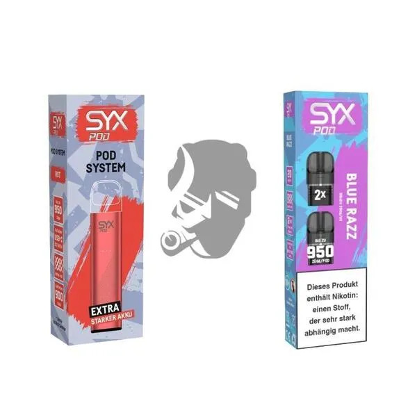 SYX Pod Red + Cartridge Blue Razz