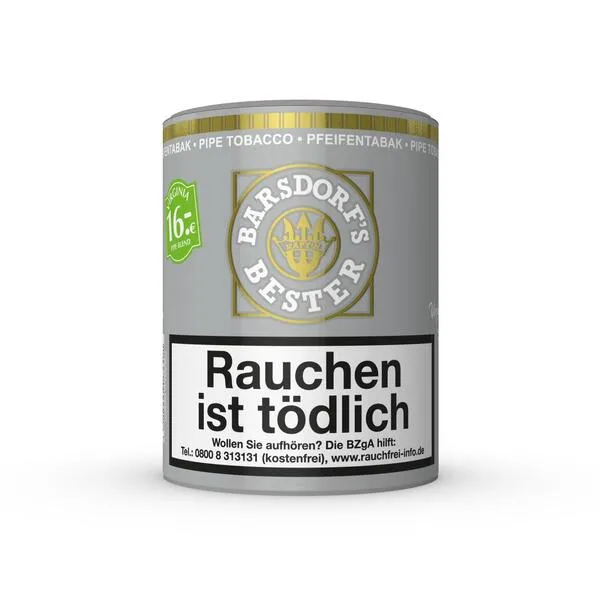 Barsdorf Käptns Bester Bright Virgina Pfeifentabak 1 x 160g Krüll